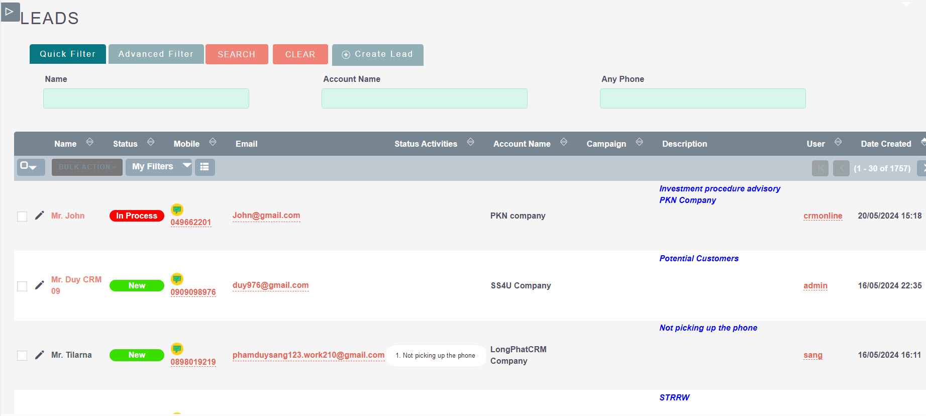 CRM Lead